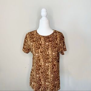 Zara Basic Cheetah Shirt